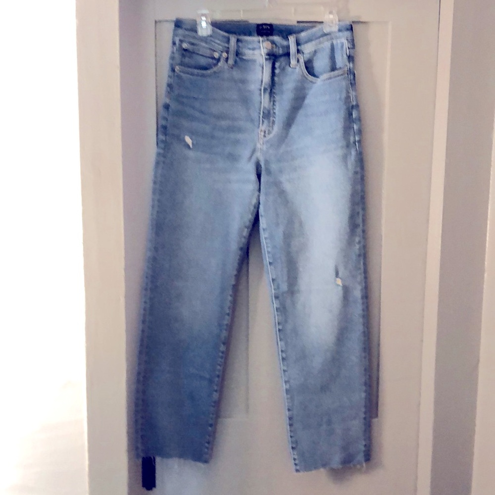 J Crew Factory Stovepipe Jeans size 30 new without tags slightly distressed